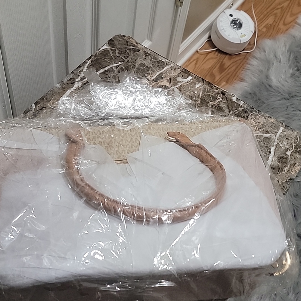 Milan 3 pc set Shoulder bag tan & brown & gold still in packaging